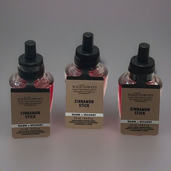 Bath & Body Works‎ Cinnamon Stick Warm Woodsy - 3 Wallflower Plug In Refills - Picture 8 of 9